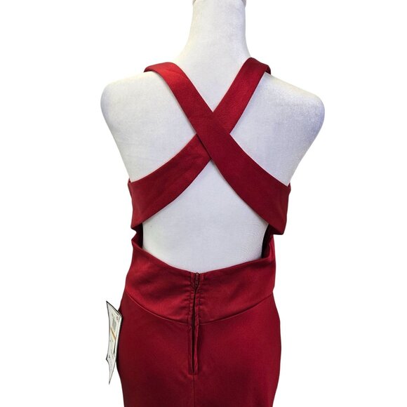 NWT B. Darlin Satin 3D Rose Applique Formal Gown Size Juniors 3/4 - Picture 8 of 9